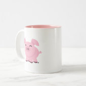 Niedliches Schweinesäuchen Kaffeemaschine Tasse (Vorderseite Links)