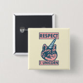 Niedliches schweres Atmen von Caticorn Button (Vorne & Hinten)