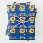 Niedliches Schwimmbad Gedecktes Schwimmbad Geburts Geschenkpapier Set (Beispiel)