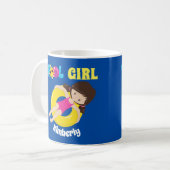 Niedliches Schwimmbad Geeignetes Schwimmteam Kinde Kaffeetasse (Vorderseite Links)