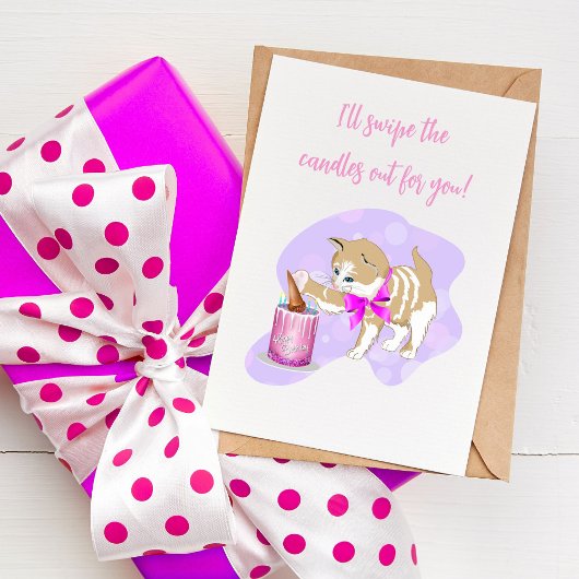 Niedliches Schwimmen bei Geburtstagskuchen Karte