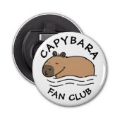 Niedliches Schwimmen Capybara Personalisiert Flaschenöffner (Vorderseite)