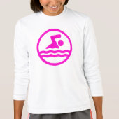 Niedliches Schwimmen und Tauchen T-Shirt (Vorderseite)