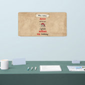 niedliches Schwimmschiff Pirate Birthday Banner (Messe)