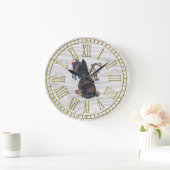 Niedliches Scottie-Spiel Große Wanduhr (Zuhause)