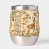 Niedliches Scrapbook Gemütliche Tiere, die isolier (Rückseite)