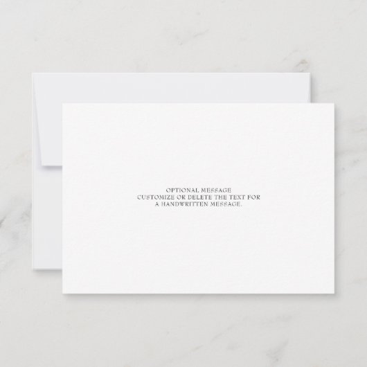 Niedliches Script Calligraphy Little Bow Vielen Da (Rückseite)