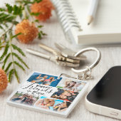 Niedliches Script für die besten Freunde in der Fo Schlüsselanhänger (Vorderseite rechts)