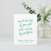 Niedliches Script Old Irish Blessing St. Patrick's Postkarte (Stehend Vorderseite)