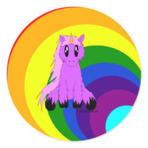 Niedliches Scruffy Unicorn (rosa)