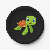 Niedliches Sea Baby Turtle Geschenk Pappteller (Vorderseite)