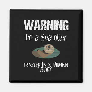 Niedliches Sea Otter Halloween Easy Lazy Kostüm Ga Magnet