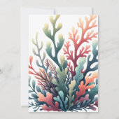 Niedliches Sea Slugs Ozean Doppelschwester Geburts Einladung (Rückseite)