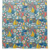 Niedliches Seeleben Duschvorhang (Vorderseite)