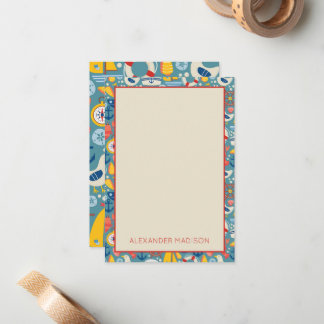 Niedliches Seeleben Mitteilungskarte