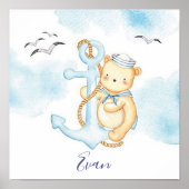 Niedliches Seemännchen Poster (Vorne)