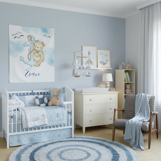 Niedliches Seemännchen Wandteppich