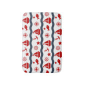 Niedliches Seemuster Badematte (Vorderseite Vertikal)