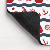 Niedliches Seemuster Mousepad (Ecke)
