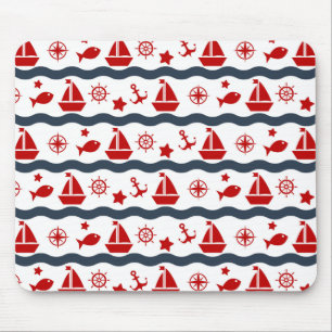 Niedliches Seemuster Mousepad