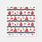 Niedliches Seemuster Serviette (Vorderseite)