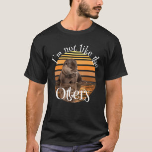 Niedliches Seeotter-Retro-Vintages Otter-Motiv 3 T-Shirt