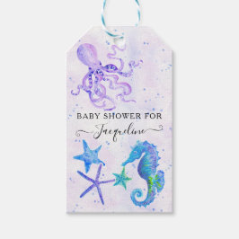 Niedliches Seepferd Octopus Starfish Beach Babydus Geschenkanhänger