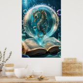 Niedliches Seepferd Poster (Küche)