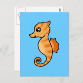 niedliches Seepferd Postkarte (Vorne/Hinten)