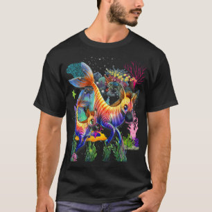 Niedliches Seepferd unter Wasser Zibra T-Shirt