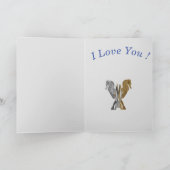 Niedliches Seepferd Valentine Feiertagskarte (Innenseite)