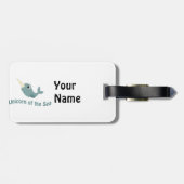 Niedliches Seevogel Gepäckanhänger (Rückseite horizontal)