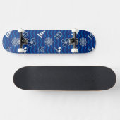 Niedliches Seewellen-Muster Skateboard (Horizontal)