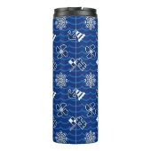 Niedliches Seewellen-Muster Thermosbecher (Rückseite)