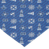 Niedliches Seewellen-Muster Tischdecke (Schrägansicht)