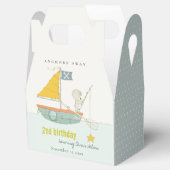 Niedliches Segelboot Bären Star jedes Lebensjahr Geschenkschachtel (Geöffnet)