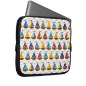 Niedliches Segelboot-Muster 2 Laptopschutzhülle (Vorne Rechts)