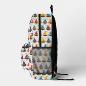 Niedliches Segelbootmuster Bedruckter Rucksack (Rechts)
