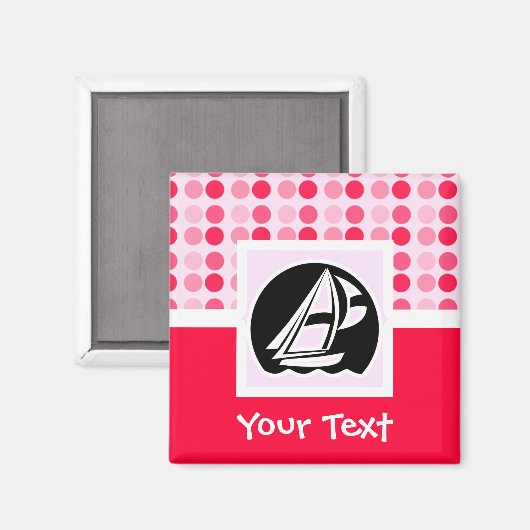 Niedliches Segeln Magnet (Vorderseite/Rückseite)