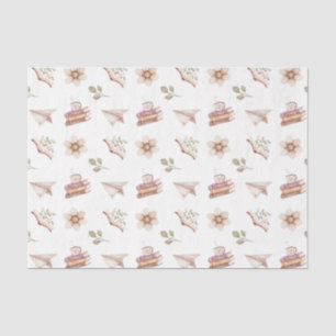 Niedliches Seidenpapier für Buchliebhaber