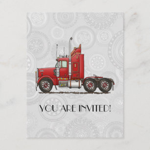 Niedliches Semi-Cab Einladung