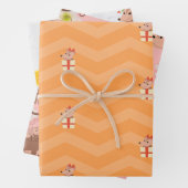 Niedliches Set 3 Blatt Opossum Possum Wrapping Pap (Beispiel)