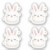 Niedliches Set mit sonniger Gesichtsausdruck - Ado Aufkleber (Vorderseite)