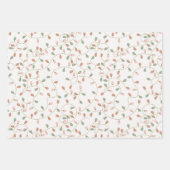 Niedliches Set Pink und Sage Grün Weihnachten Geschenkpapier Set (Vorderseite 2)