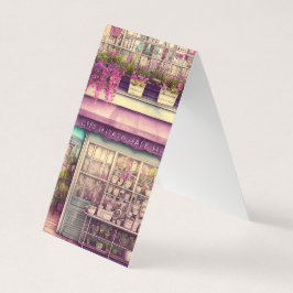 Niedliches Shabby Chic Coffee Shop Grafik Visitenkarten