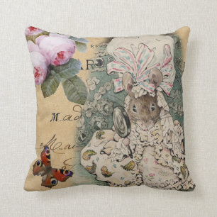 Niedliches Shabby Chic Marie Antoinette Maus Kinde Kissen