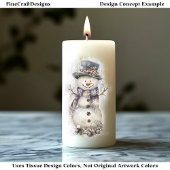 Niedliches Shabby Chic Snowmen Cool Blue AL7 Decou Seidenpapier