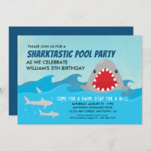 Niedliches Shark Pool Party | Boys Birthday Party