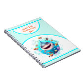 Niedliches Shark Summer Vacacation Name Journal Notizblock (Rechte Seite)