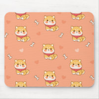 Niedliches Shiba Inu Nahtloses Muster